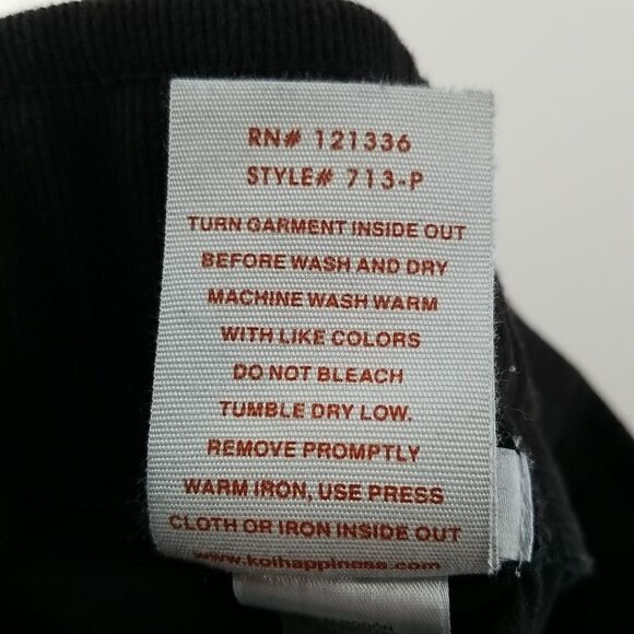 🎁5/$25 kOI Scrubs Pants Women's Small Black Front Waist Tie Pockets Relaxed Fit - Picture 10 of 12